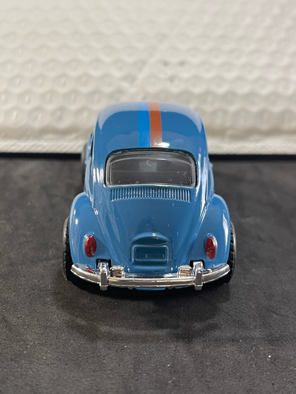 MAX- Blue Die-Cast Vintage Style Racing Bug Beetle Toy Car -Pull Back Action NEW - Picture 9 of 9